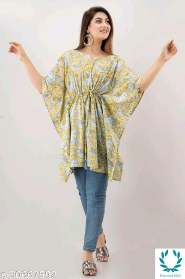 Alisha Refined Kurtis - M (Bust Size: 38 in) , Cotton, Printed, Pack of : 1